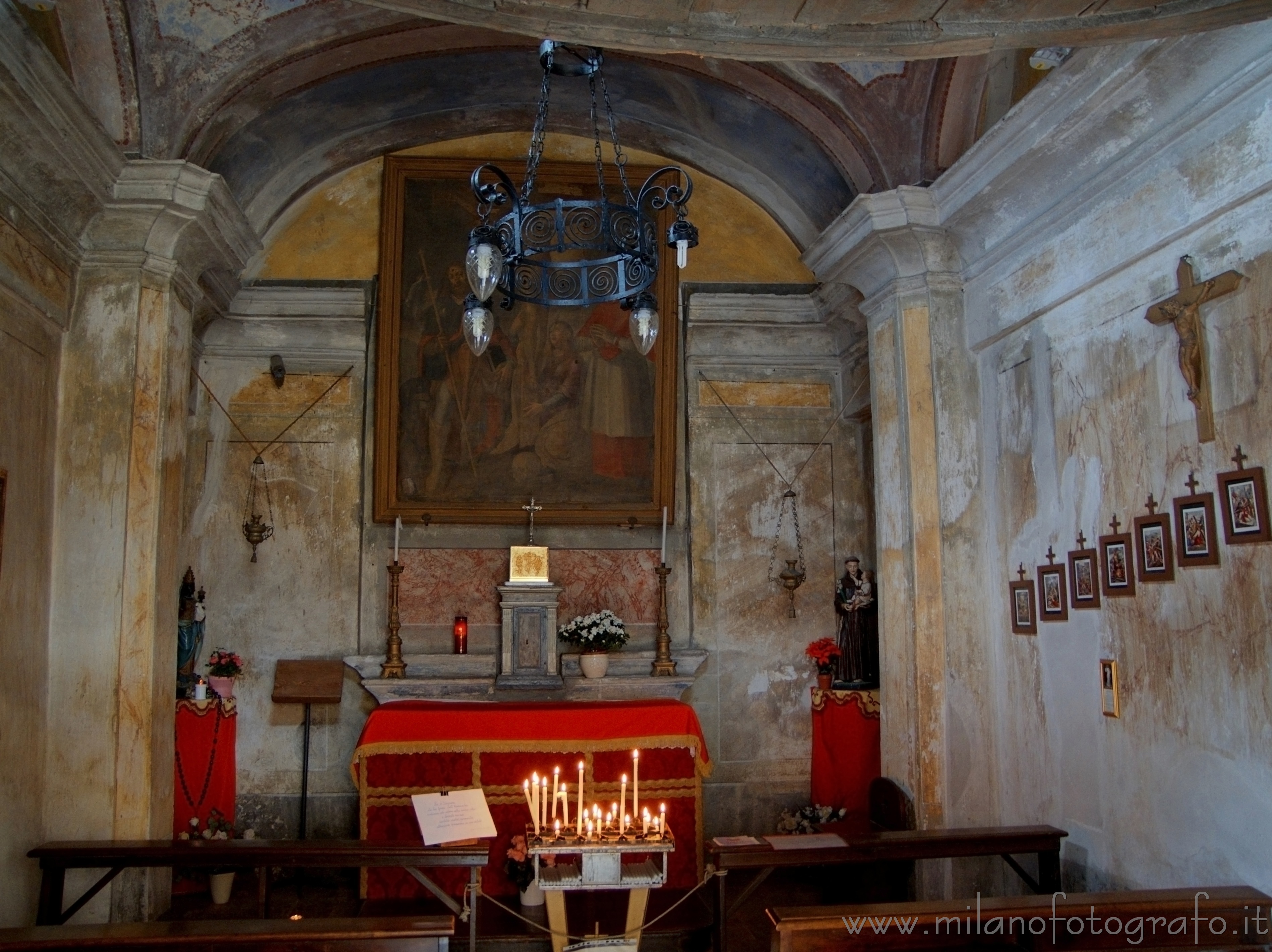 Biella - Interno dell'Oratorio di San Rocco